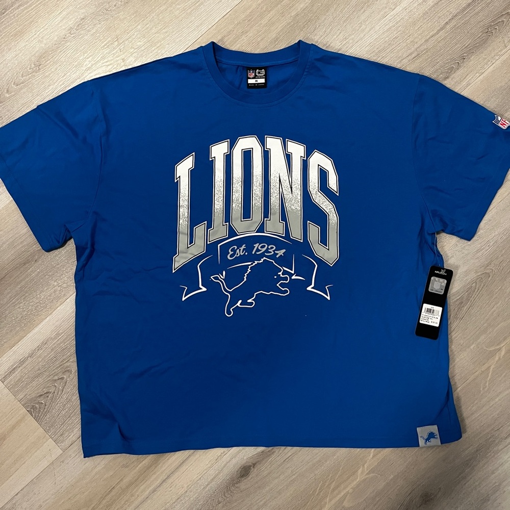 NFL Apparel - Detroit Lions Women's Medium Cropped Tee - NWT